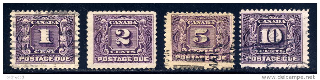 Canada  J1, J2, J4, J5   Used  Sound    1906 - Postage Due