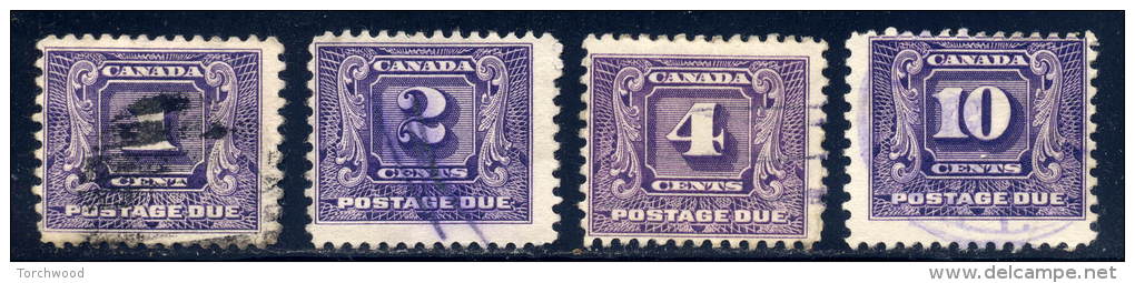 Canada  J6, J7, J8, J10   Used  Sound    1930 - Postage Due