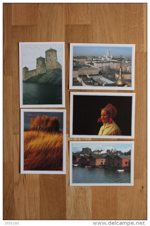 LOT DE 5 CARTES POSTALES DE FINLANDE - Finlandia