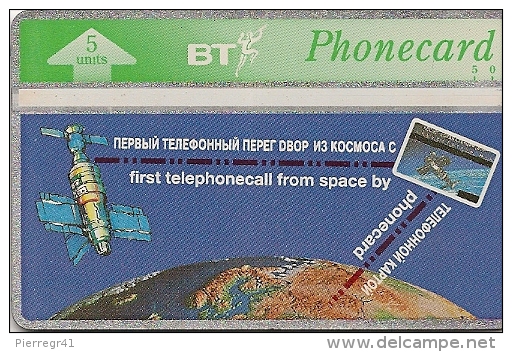 CARTE-GB-OPTICAL-1993-ESPACE-STATION-MIR-NEUVE-Avec CERTIFICAT AUTHENTICITE ET ETUI PLASTIC-TBE-LUXE - BT Emissions Commémoratives