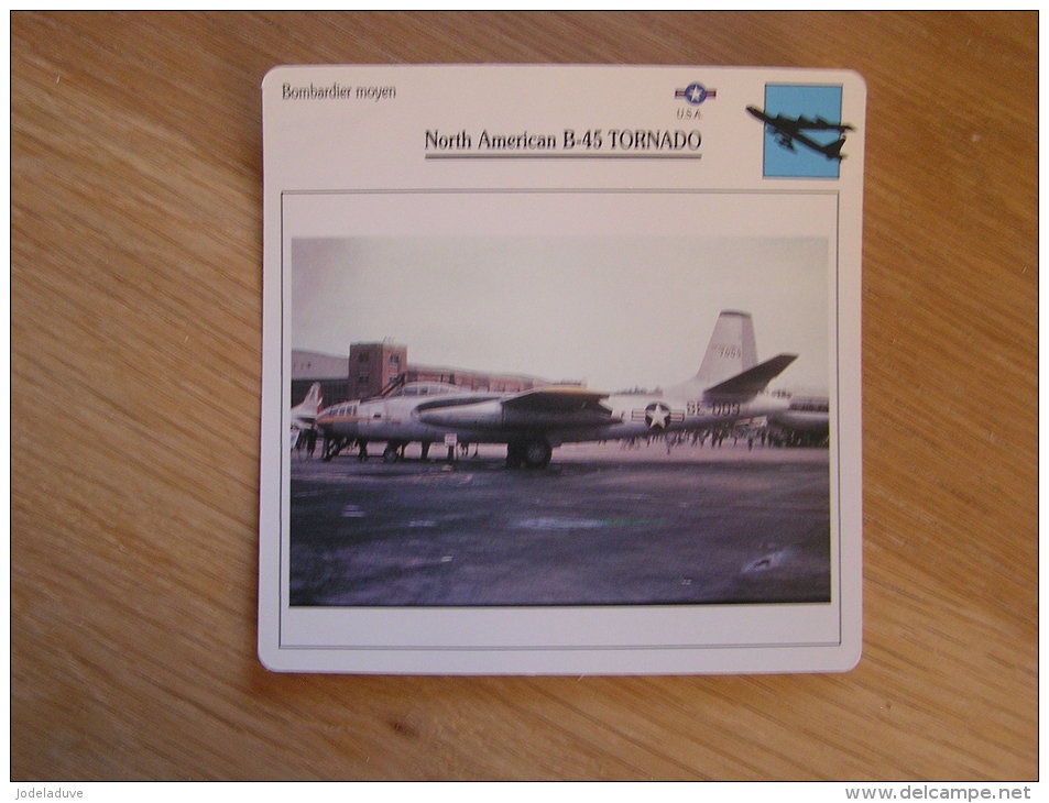 NORTH AMERICAN B-45 Tornado  Bombardier Moyen USA  FICHE AVION Avec Description    Aircraft Aviation - Avions