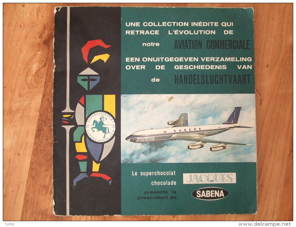 Album Chromos Chocolat Jacques Aviation Commerciale Manque 5 Images - Albums & Catalogues