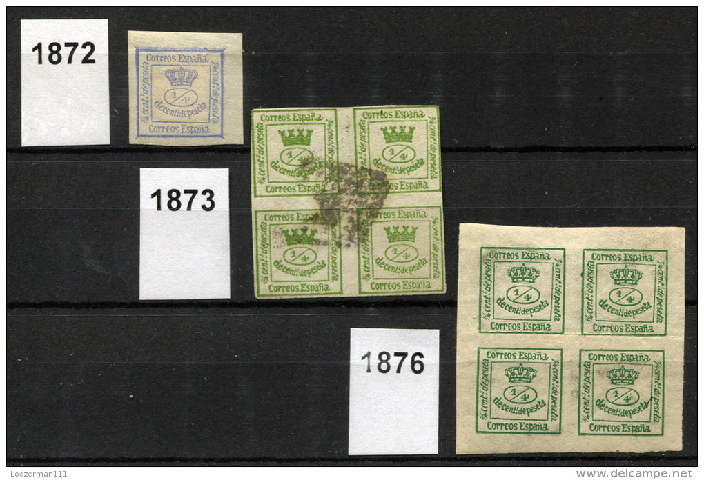 SPAIN Newspaper Stamps 1872-76 - Altri & Non Classificati
