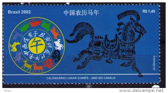 BRAZIL 2002  Year Of The Horse - Unused Stamps
