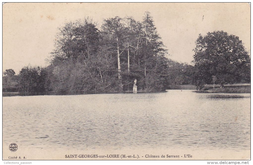 Cp , 49 , SAINT-GEORGES-sur-LOIRE , Château De Serrant , L'Ile - Saint Georges Sur Loire