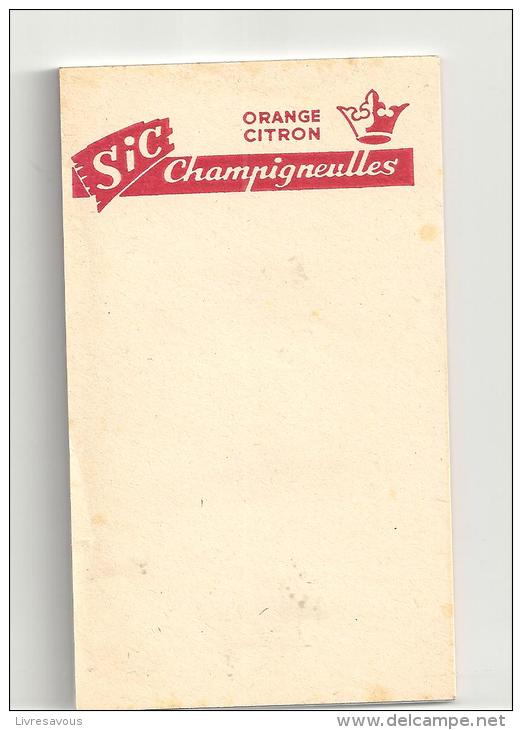 Carnet De Commande D´épicier SIC Champigneulles Orange Citron (54) - Matériel Et Accessoires