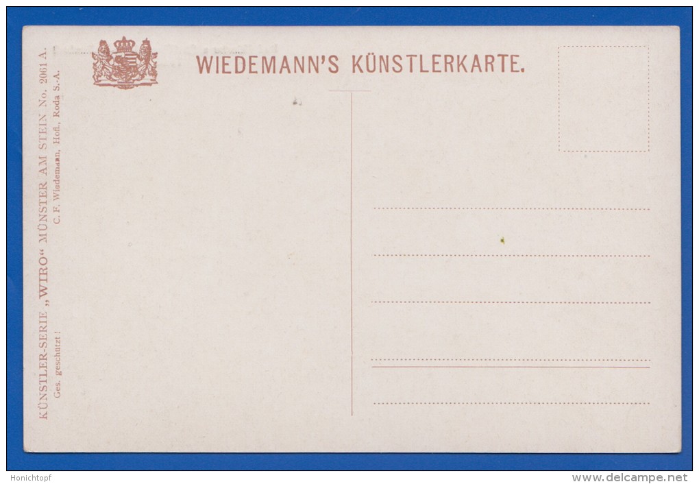 Deutschland; Bad Münster A Stein Ebernburg; Panorama; Künstlerkarte Wiro - Bad Muenster A. Stein - Ebernburg