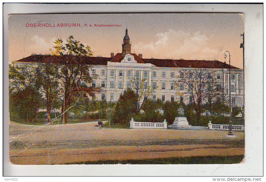 A 2020 HOLLABRUNN, F.e. Knabenseminar, 1919, Druckstelle - Hollabrunn