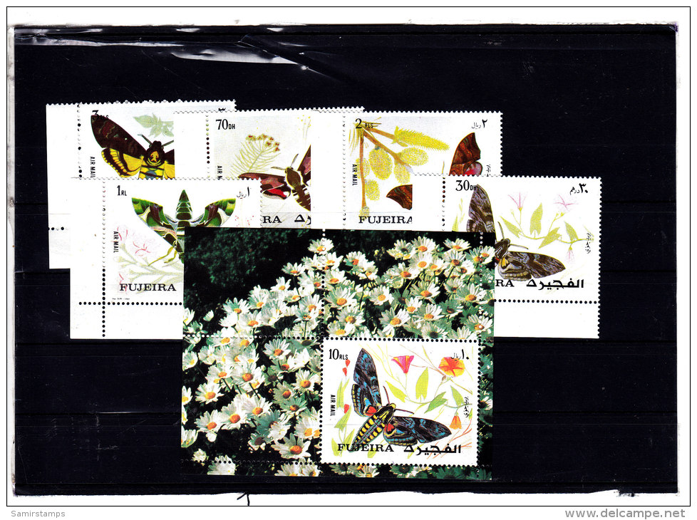 Fujeira, Butterflies 1972 - Compl.set 5 Stamps MNH + 1 S.sheet , Nice Topical Set Compl.set- SKRILL PAY ONLY - Fudschaira