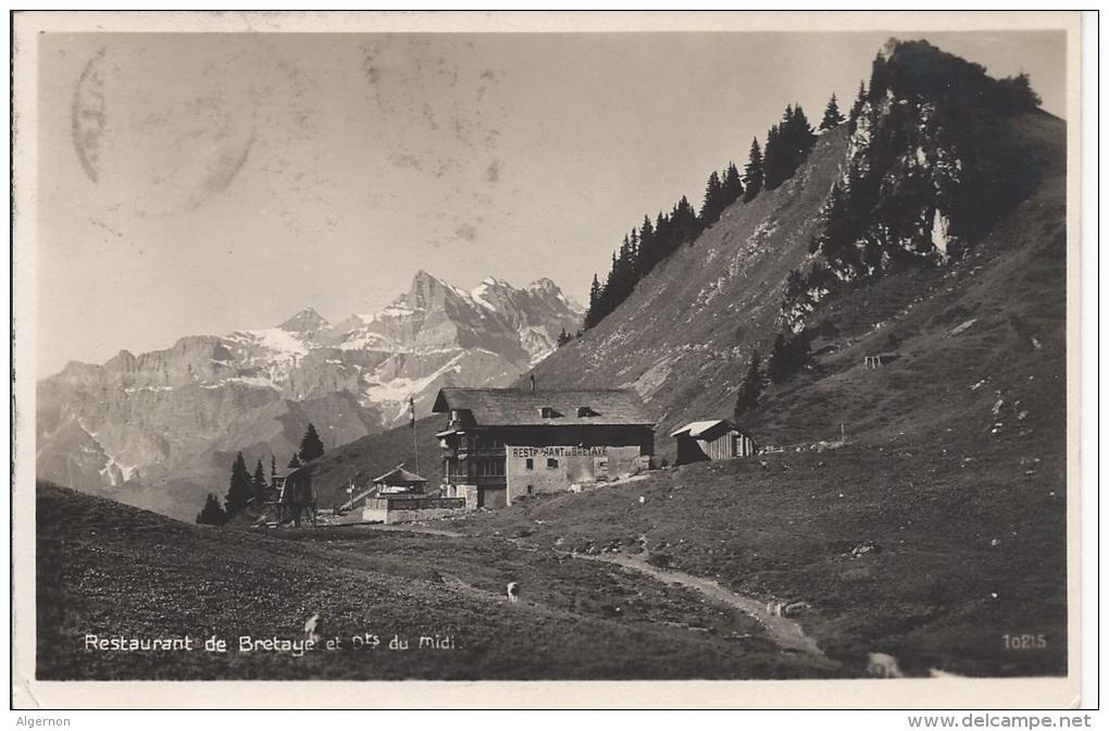 L1352 - Restaurant De Bretaye Et Dents Du Midi - Autres & Non Classés