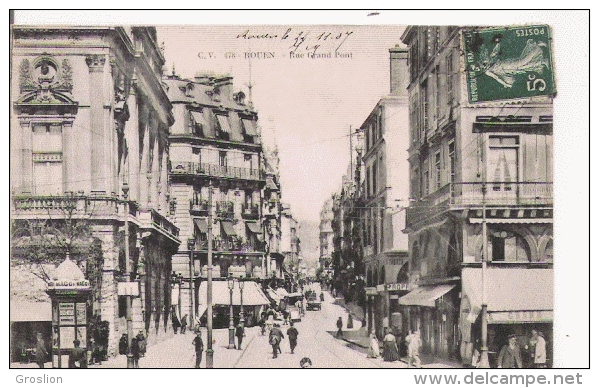 ROUEN 178 RUE GRAND PONT 1907 - Rouen