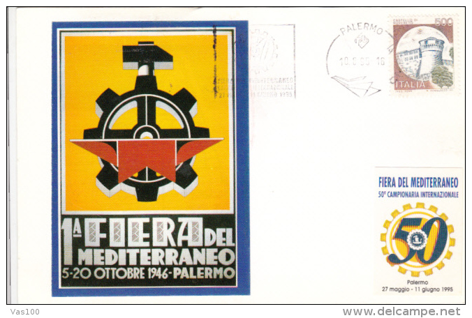 INDUSTRY, IRON, INTERNATIONAL FAIR, CM, MAXICARD, CARTES MAXIMUM, 1995, ITALY - Other & Unclassified