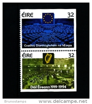 IRELAND/EIRE - 1994 PARLIAMENTARY ANNIVERSARIES PAIR FROM PRESTIGE BOOKLET MINT NH - Ungebraucht