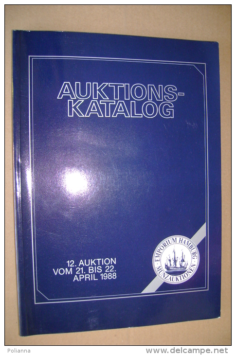 PBV/7 Catalogo MONETE ANTICHE - MEDAGLIE / AUKTIONS-KATALOG Aprile 1988 Emporium Hamburg - Livres & Logiciels