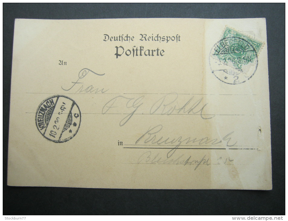 REMSCHEID,   Schöne Karte Um 1898 Mit Marke + Stempel, Etwas Wellig - Remscheid