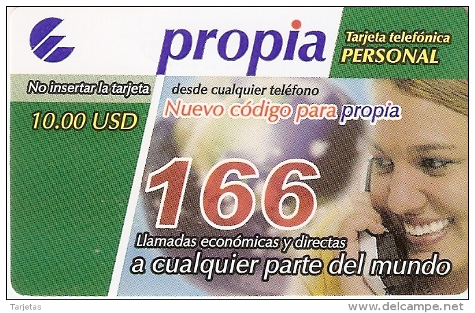 PRD-006 TARJETA DE CUBA PROPIA DE $10 NUEVO SERVICIO 166 - Kuba