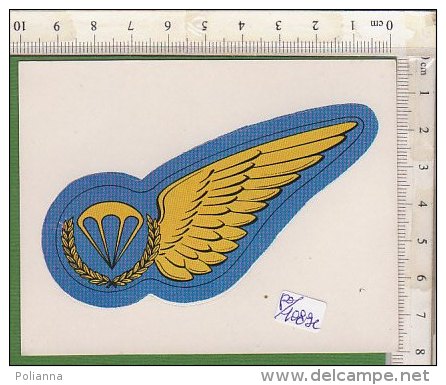 PO1089C# ADESIVO STICKERS PANINI 1980 - FIGURINE - AVIAZIONE - PARACADUTISTI - Fliegerei