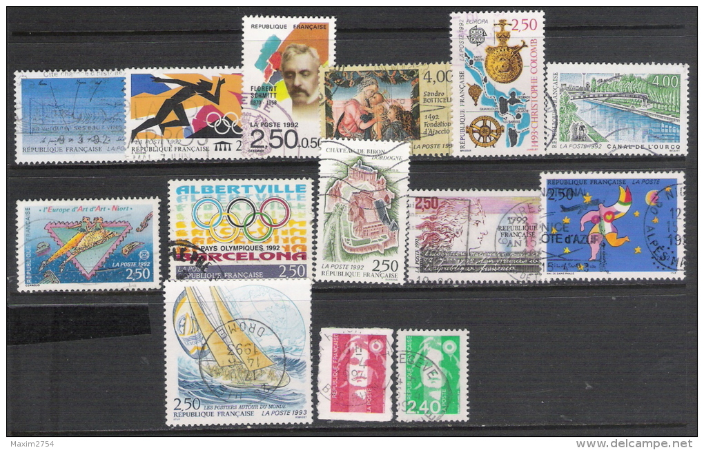 1992/93 - N. 14 FRANCOBOLLI DIFFERENTI - Used Stamps