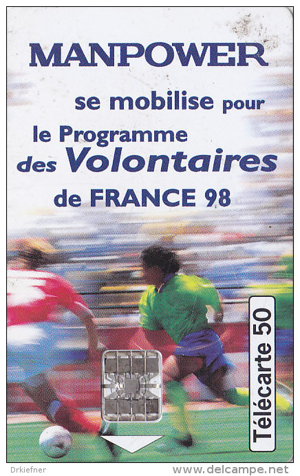 Telefonkarte  C84124173 05/98 - 1 000 000 Ex., 50 Unités, France Télécom, Manpower, Fußball WM ´98 - Sport