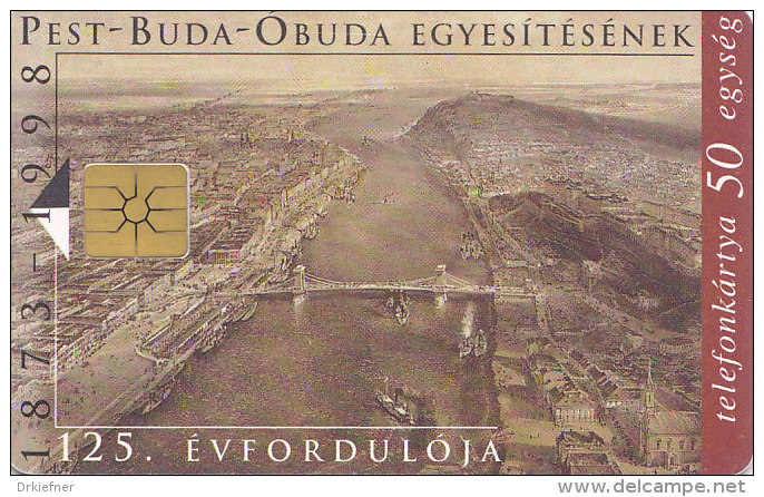 Telefonkarte  EZ A Dec/1998 31-IG, 50 Units, 125 Jahre Budapest - Landschaften