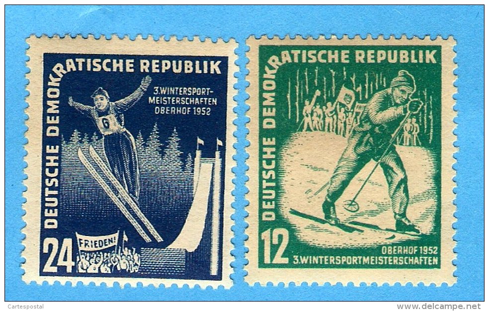 2038 - 1952 >>  ALLEMAGNE  DDR  N° 50 / 51**  Neuf - Unused Stamps