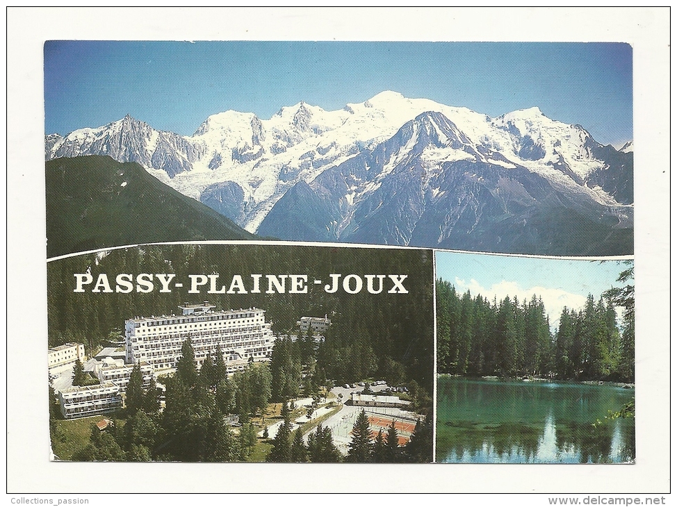 Cp, 74, Passy - Plaine Joux, Multi-Vues, Voyagée 1992 - Passy
