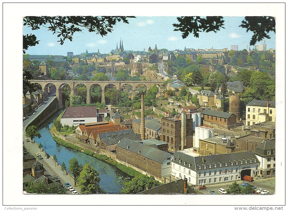 Cp, Luxembourg, Luxembourg Ville, Vue Générale, Ville Basse De Clausen Et Ville Haute - Luxembourg - Ville