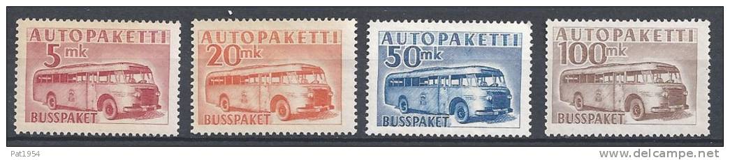 Finlande Colis Par Autobus N°6/9 Neufs** MNH - Pacchi Tramite Autobus