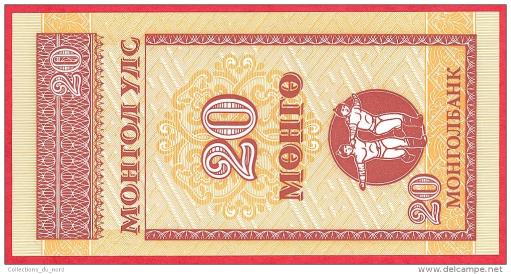 Mongolia -  20 Mongo  1993  UNC / Papier Monnaie - Billet - Mongolie - Mongolie