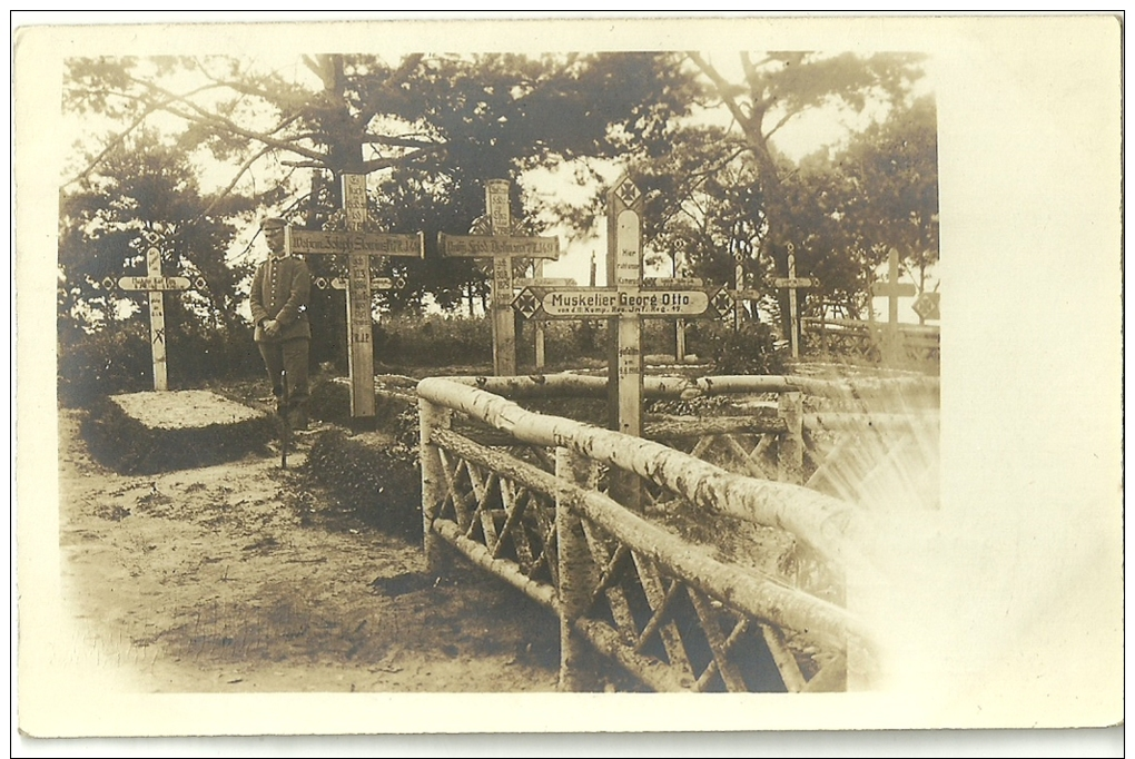 Wk1914 -(1 Carte Photo ) Grab Friedhof - Inf.Regt.49 - Guerra 1914-18