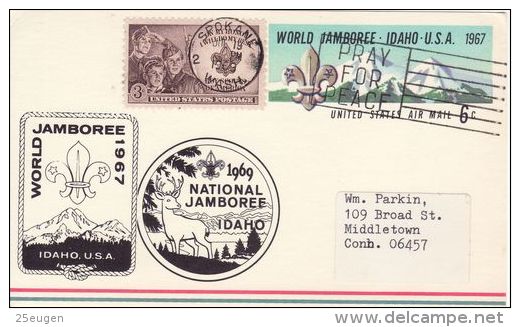 USA 1969 NATIONAL  JAMBOREE POSTCARD - Storia Postale