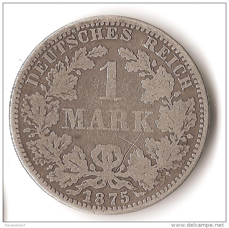 ALLEMAGNE   1  MARK  1875  ARGENT - 1 Mark