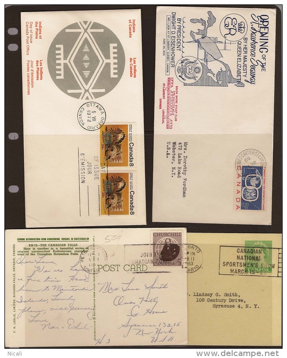 CANADA 1959-72 Covers X 4 PV37a - 1952-1960