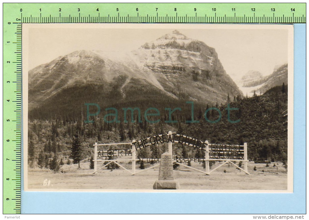 RP, The Great Divide, Banff, Alberta, Canada, 1930-1940s Byron Harmon 2 Scans - Banff