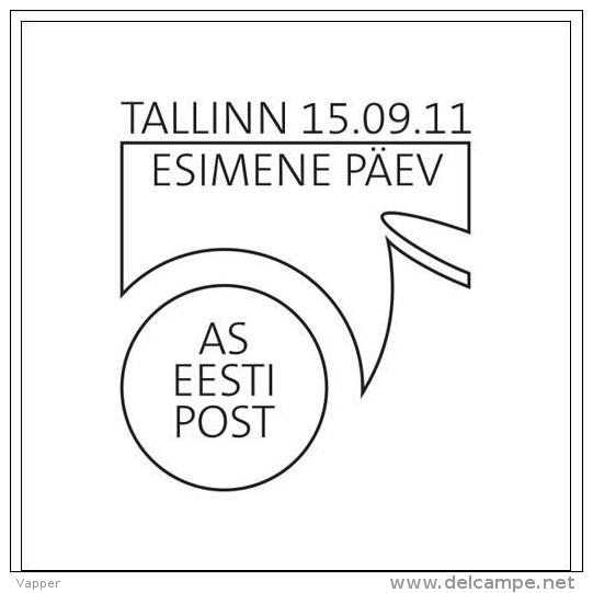 Estonia 15.09 2011  Definitive Stamp FDC Mi 707 - Omslagen