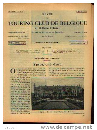 Dans « Touring  Club De Belgique» 01/03/1935 : « Une Prodigieuse Restauration - YPRES, Cité D’art» - Autres & Non Classés