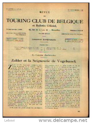 Dans « Touring  Club De Belgique» 01/11/1935 : « ZOLDER Et La Seigneurie De VOGELSANCK» - Andere & Zonder Classificatie