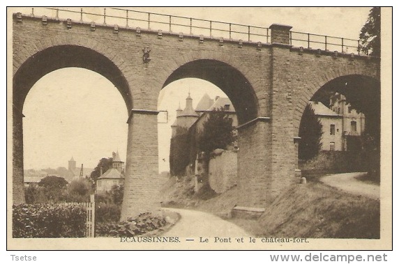 Ecaussinnes - Le Pont Et Le Château-fort  - 1939 ( Voir Verso ) - Ecaussinnes