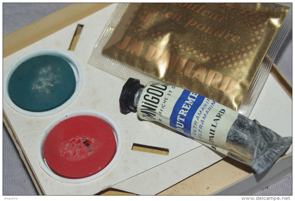 PAILLARD PEINTURES POUDRE OR GOLD Marque PAILLARD GOUACHES AQUARELLE - Andere & Zonder Classificatie