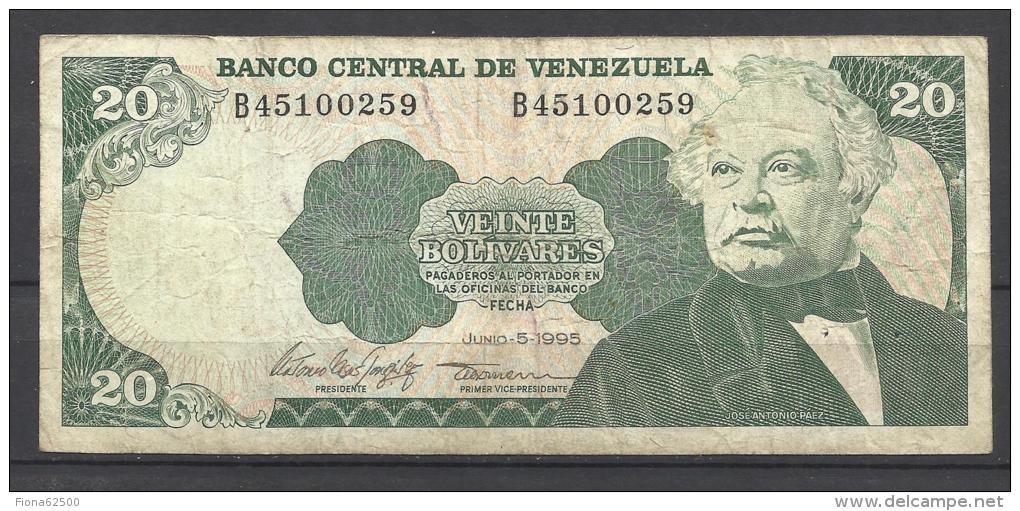 VENEZUELA .  BILLET DE 20 BOLIVARES   . - Venezuela