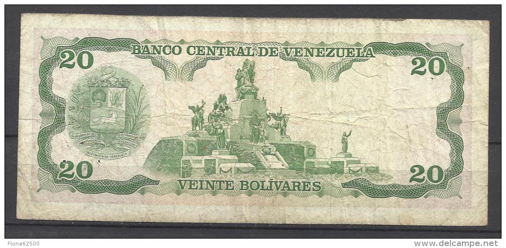 VENEZUELA .  BILLET DE 20 BOLIVARES   . - Venezuela