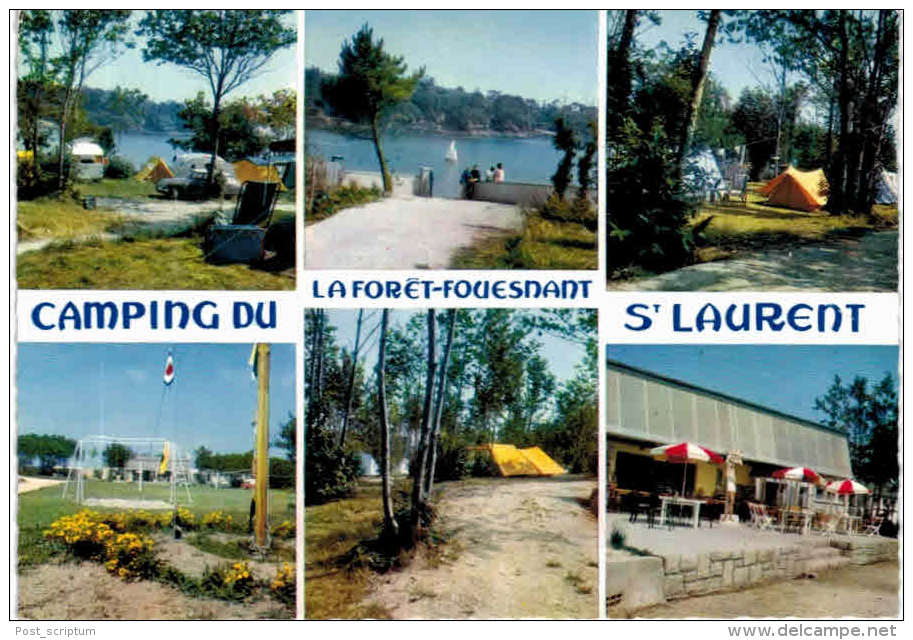 La Forêt Fouesnant Camping St Laurent  - 2 Cartes - La Forêt-Fouesnant