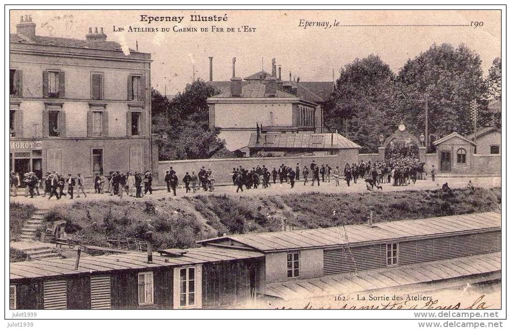 EPERNAY ..-- 51 . MARNE ..-- Sortie Des Ateliers . 1905 Vers LAMOULINE , LIBRAMONT ( Melle Elise LEJEUNE ). Voir Verso . - Epernay