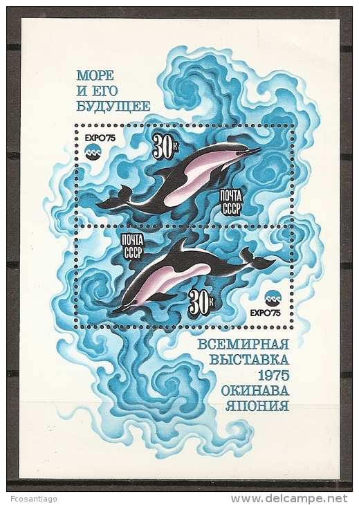 DELFINES - RUSIA 1975 - Yvert #H105 - MNH ** - Delfines