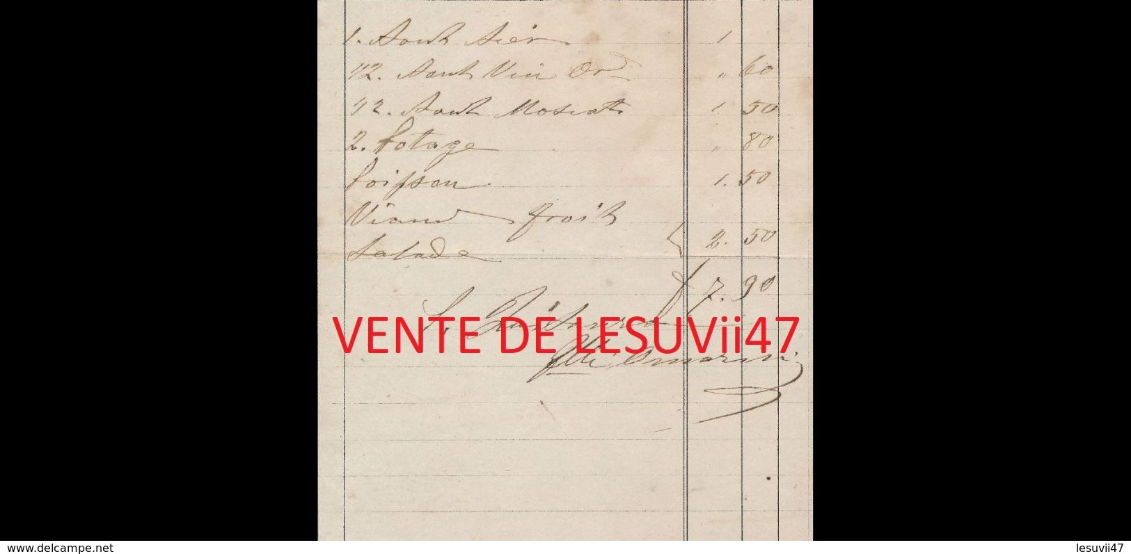 ISOLA BELLA  (Iles Borromées)  " Hôtel Du Dauphin, Propriètaire Les Frères Omarini ", 1875 . - Italy