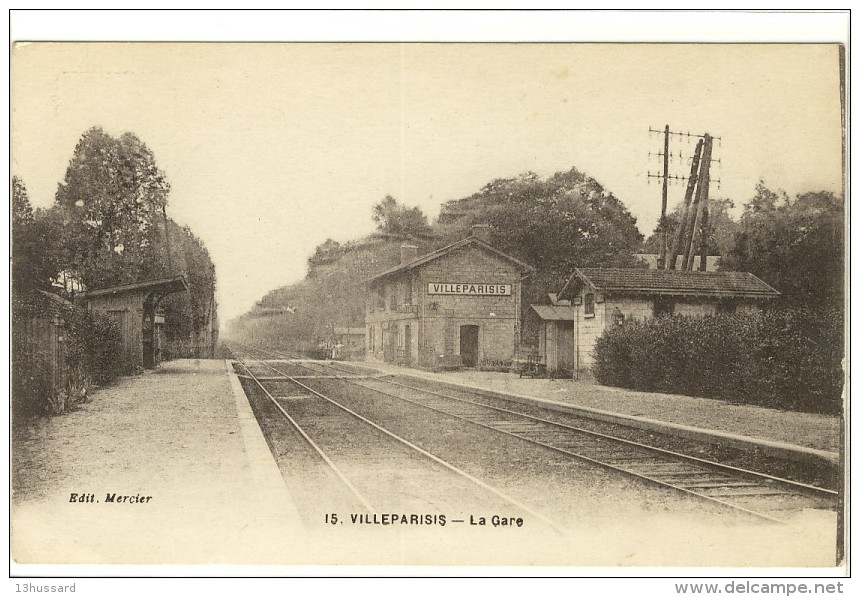 Carte Postale Ancienne Villeparisis - La Gare - Chemin De Fer - Villeparisis