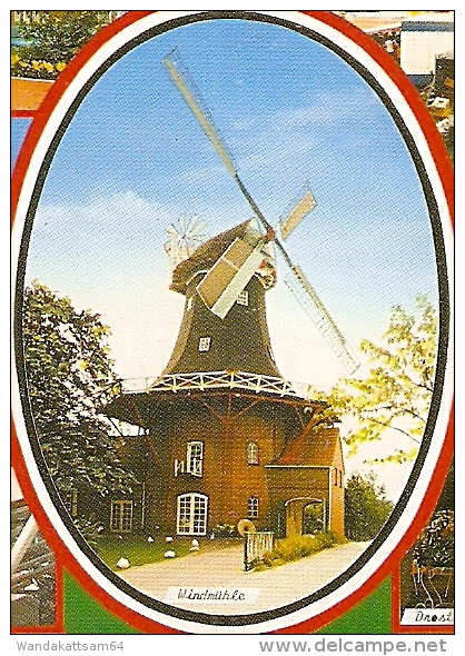 AK WITTMUND Ostfriesland Mehrbildkarte 5 Bilder mit Windmühle 17.7.89-18 2944 WITTMUND ma