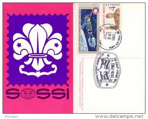 USA 1985  NATIONAL JAMBOREE  POSTCARD - Storia Postale