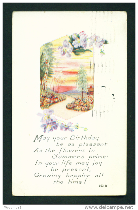 Birthday Card - 1922 Postcard Mailed In Nashua United States As Scans - Gruss Aus.../ Grüsse Aus...