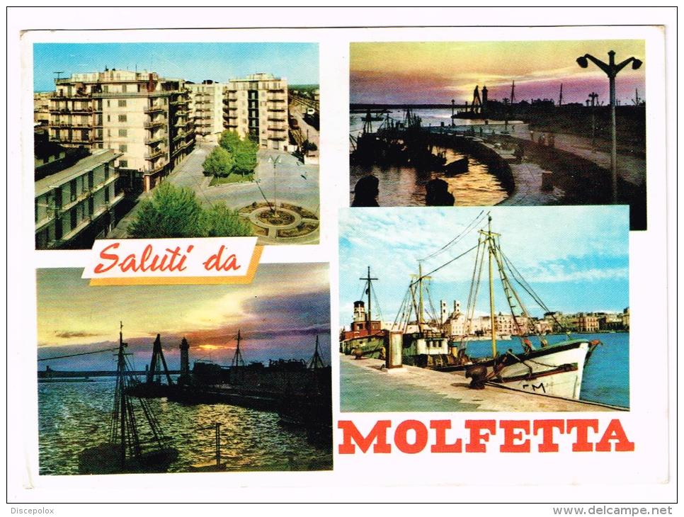 Y961 Saluti Da Molfetta (Bari) - Piazzale Della Stazione - Motopescherecci In Porto / Viaggiata 1968 - Molfetta